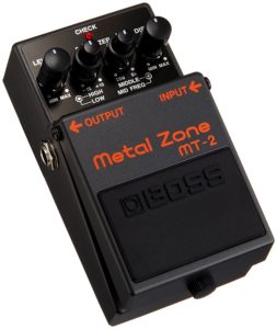 Boss MT-2 Metal Zone Distortion Guitar Pedal is the best distortion pedal for metal