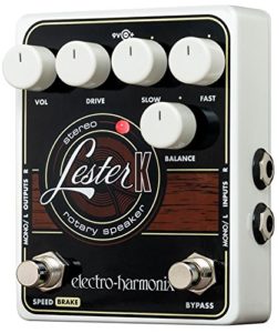 Electro-Harmonix Lester K Stereo Rotary Speaker Pedal is one of the best Leslie pedals