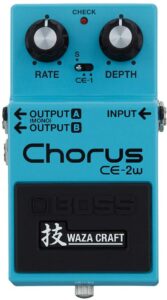Boss CE-2Waza Craft Metal is the best pedal for 80s hair metal
