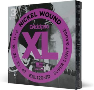D’Addario EXL120-3D Nickel Wound Guitar Strings