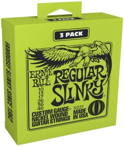 Ernie Ball Regular Slinky Nickel Wound Strings are the best strings for drop B tuning